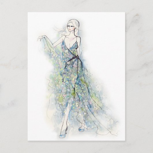 Das Sommerkleid Postkarte (Vorderseite)