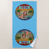 Das Sommerleben am Strand Strandtuch (Vorderseite)
