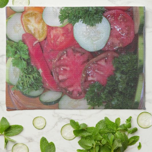 Das sommerliche Geschirrtuch (Gefaltet)