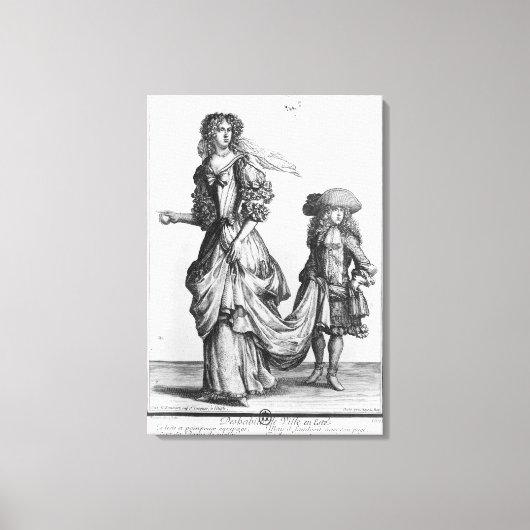Das Sommerstadtkleid, 1678 Leinwanddruck (Vorderseite)