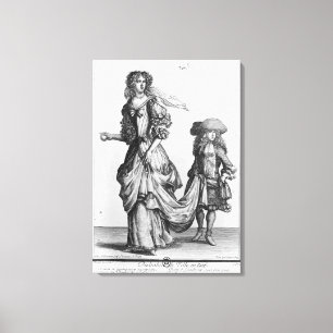 Das Sommerstadtkleid, 1678 Leinwanddruck