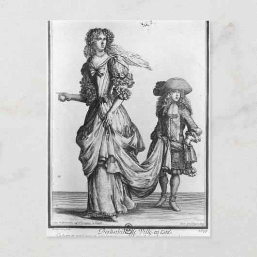 Das Sommerstadtkleid, 1678 Postkarte (Vorderseite)