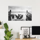 Das Sonnenbaden auf einem D-Day Bild Poster (Heimbüro)