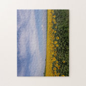 Das Sonnenblumenfeld Puzzle (Vertikal)