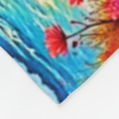 Das Sonnenset Beach Solitude Design Fleecedecke (Ecke)