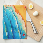 Das Sonnenset Beach Solitude Design Geschirrtuch (Viertel Falte)