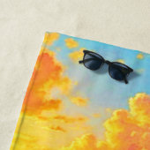 Das Sonnenset Beach Solitude Design Strandtuch (Beispiel)