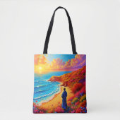 Das Sonnenset Beach Solitude Design Tasche (Vorderseite)