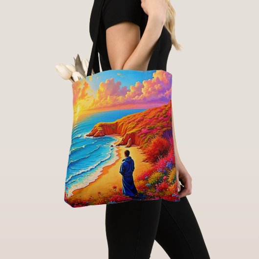 Das Sonnenset Beach Solitude Design Tasche (Von Nahem)