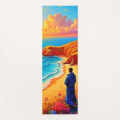 Das Sonnenset Beach Solitude Design Yogamatte (Vorderseite)