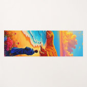 Das Sonnenset Beach Solitude Design Yogamatte (Vorderseite (Horizontal))