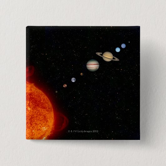 Das Sonnensystem 2 Button (Vorderseite)
