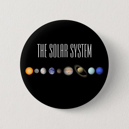 Das Sonnensystem Button (Vorderseite)