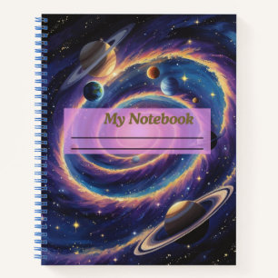 Das Sonnensystem Galaxie Notizblock