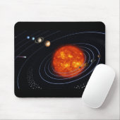 Das Sonnensystem Mousepad (Mit Mouse)