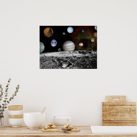 Das Sonnensystem Poster (Küche)