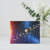 Das Sonnensystem Postkarte (Stehend Vorderseite)