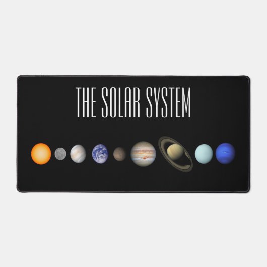 Das Sonnensystem Schreibtischunterlage (Vorderseite)