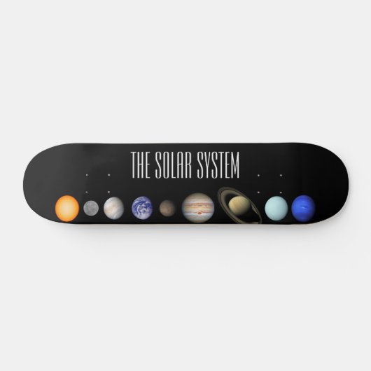 Das Sonnensystem Skateboard (Horizontal)