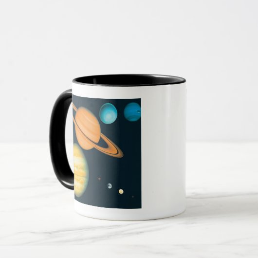 Das Sonnensystem Tasse (Vorderseite Links)