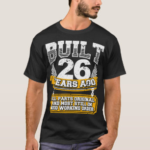 Das sonnige 26. Geburtstag Shirt Vintag gebaut 26 
