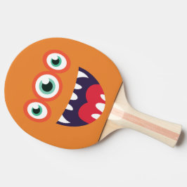 Das sonnige 3-Mit Augen Niedliche Monster. Tischtennis Schläger