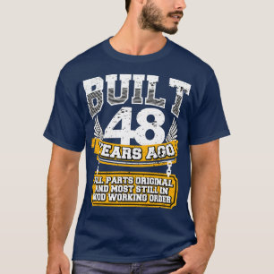 Das sonnige 48. Geburtstag Shirt Vintag erbaut 48 