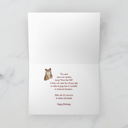 Das sonnige Alte Zeitalter, über dem Hügel - Gebur Karte (Innenseite)