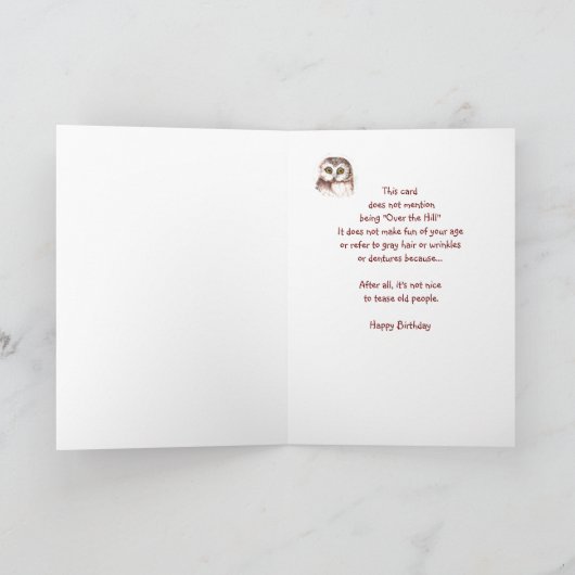 Das sonnige Alte Zeitalter, über dem Hügel - Gebur Karte (Innenseite)