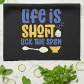 Das sonnige Backleben ist Kurz, wenn man den Löffe Geschirrtuch (Gefaltet)