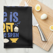 Das sonnige Backleben ist Kurz, wenn man den Löffe Geschirrtuch (Viertel Falte)