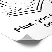 Das sonnige Bed of Nails Indian Bazaar Marketplace Poster (Ecke)