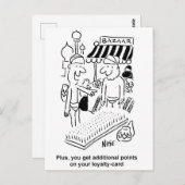 Das sonnige Bed of Nails Indian Bazaar Marketplace Postkarte (Vorne/Hinten)