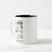 Das sonnige Bed of Nails Indian Bazaar Marketplace Zweifarbige Tasse (Vorderseite Links)