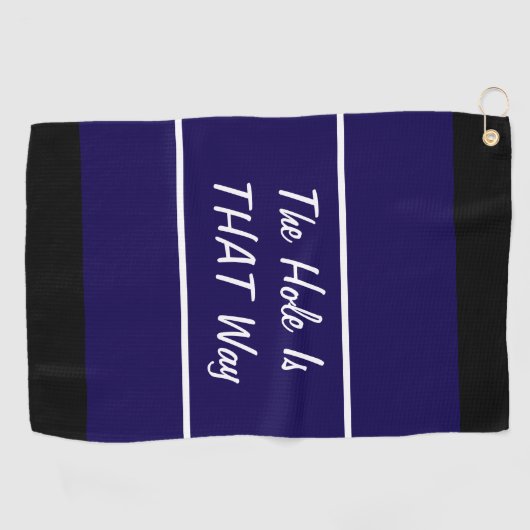 Das sonnige blaue Loch ist das ideale Geschenk für Golfhandtuch (Horizontal)