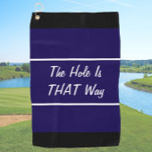 Das sonnige blaue Loch ist das ideale Geschenk für Golfhandtuch