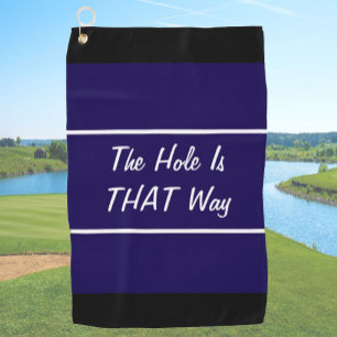 Das sonnige blaue Loch ist das ideale Geschenk für Golfhandtuch