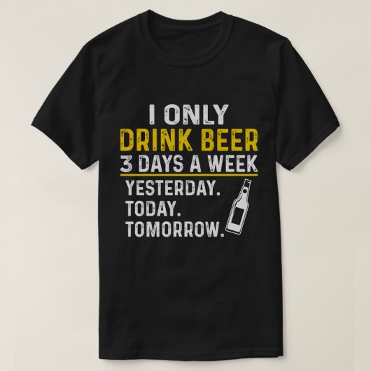 Das sonnige Drink Shirt, Bierliebhaber T-Shirt (Design vorne)