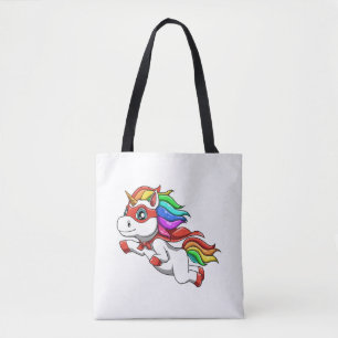Das sonnige Einhorn als Held für einen Superheld Tasche