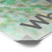 Das sonnige Foto eines Lamas auf einem Plakat (Ecke)