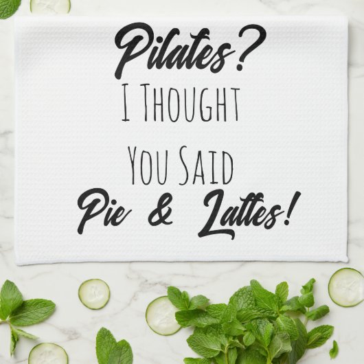 Das sonnige Geschenk , Pilates , Kaffee , Gaumenge Geschirrtuch (Gefaltet)