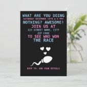 Das sonnige Geschlecht offenbart Party Einladung (Stehend Vorderseite)