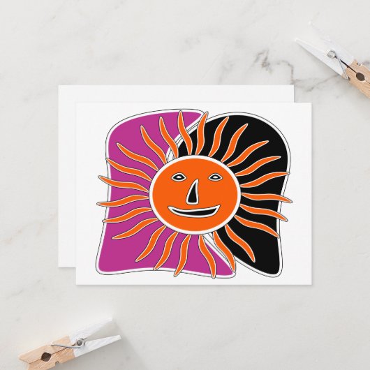 Das sonnige Gesicht (Vorderseite/Rückseite Beispiel)