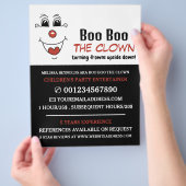 Das sonnige Gesicht, der Kinderunterhalter, Clownw Flyer (Hand)