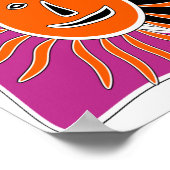 Das sonnige Gesicht Poster (Ecke)