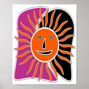 Das sonnige Gesicht Poster