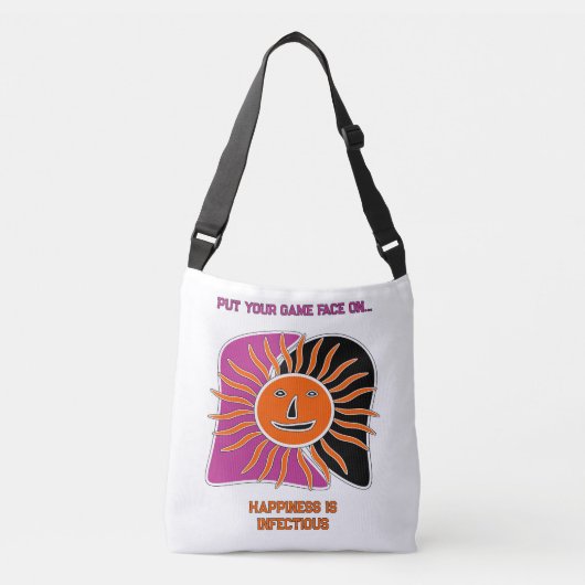 Das sonnige Gesicht Tragetaschen Mit Langen Trägern (Vorderseite)