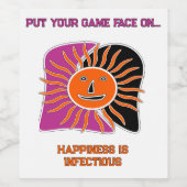 Das sonnige Gesicht Weinetikett (Einzelnes Label)