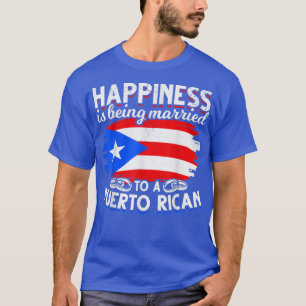 Das sonnige Glück ist einem puerto-ricanischen Ver T-Shirt