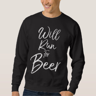 Das sonnige Laufrad für Marathonläufer wird von Sweatshirt